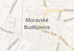 Okružní v obci Moravské Budějovice - mapa ulice