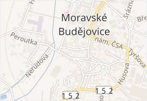 Pivovarská v obci Moravské Budějovice - mapa ulice