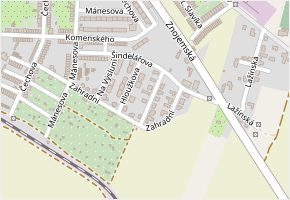Pod Spravedlností v obci Moravské Budějovice - mapa ulice
