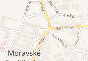 Sokolská v obci Moravské Budějovice - mapa ulice