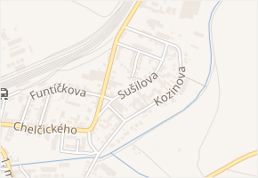 Sušilova v obci Moravské Budějovice - mapa ulice