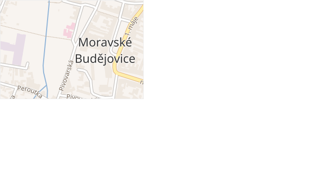 Tovačovského sady v obci Moravské Budějovice - mapa ulice