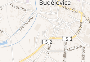 Větrná v obci Moravské Budějovice - mapa ulice
