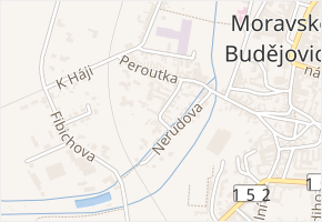 Veverkova v obci Moravské Budějovice - mapa ulice