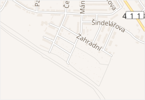 Zahradní v obci Moravské Budějovice - mapa ulice