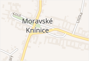 Moravské Knínice v obci Moravské Knínice - mapa části obce