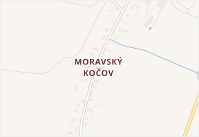 Moravský Kočov v obci Moravskoslezský Kočov - mapa části obce