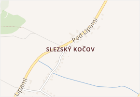 Slezský Kočov v obci Moravskoslezský Kočov - mapa části obce