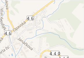 Na Základně v obci Moravský Beroun - mapa ulice