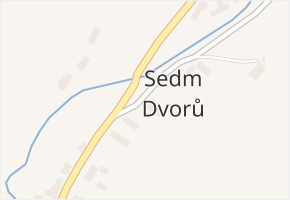 Sedm Dvorů v obci Moravský Beroun - mapa části obce