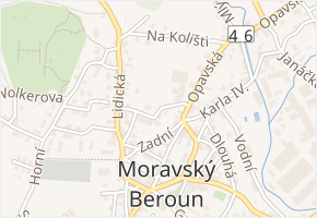 Školní v obci Moravský Beroun - mapa ulice