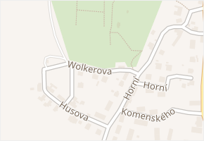 Wolkerova v obci Moravský Beroun - mapa ulice