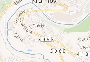 Bož. Němcové v obci Moravský Krumlov - mapa ulice