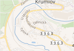 Dvořákova v obci Moravský Krumlov - mapa ulice