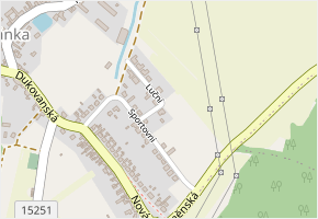 Luční v obci Moravský Krumlov - mapa ulice