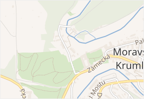 Pod zámkem v obci Moravský Krumlov - mapa ulice