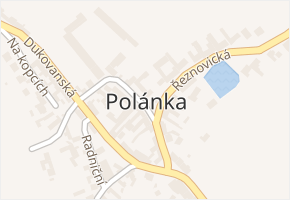 Polánka v obci Moravský Krumlov - mapa části obce