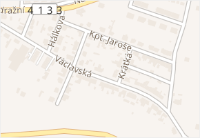 Václavská v obci Moravský Krumlov - mapa ulice