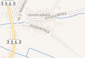 Vodárenská v obci Moravský Krumlov - mapa ulice