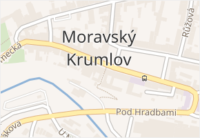Zámecká v obci Moravský Krumlov - mapa ulice