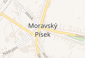 Moravský Písek v obci Moravský Písek - mapa části obce