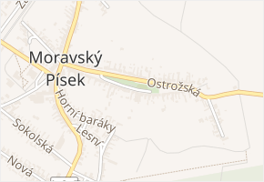 Ostrožská v obci Moravský Písek - mapa ulice