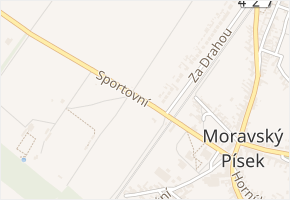 Sportovní v obci Moravský Písek - mapa ulice