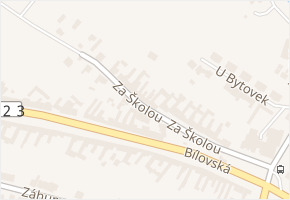Za Školou v obci Moravský Žižkov - mapa ulice