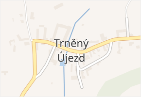 Trněný Újezd v obci Mořina - mapa části obce