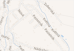 Boční v obci Mořkov - mapa ulice