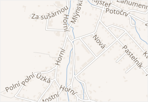Malá strana v obci Mořkov - mapa ulice