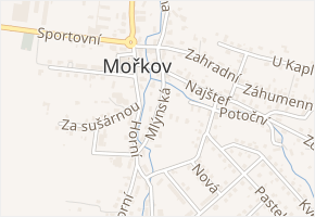 Mlýnská v obci Mořkov - mapa ulice