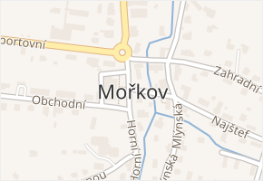 Mořkov v obci Mořkov - mapa části obce