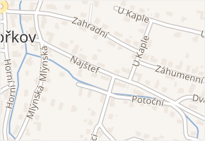 Najštef v obci Mořkov - mapa ulice