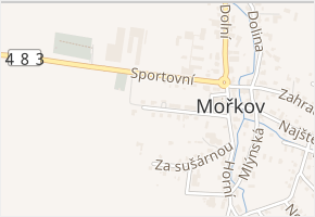 Obchodní v obci Mořkov - mapa ulice