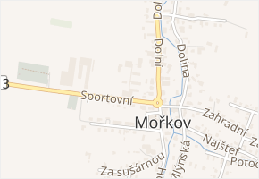 Sportovní v obci Mořkov - mapa ulice