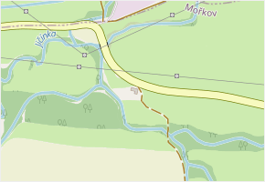 V říkách v obci Mořkov - mapa ulice