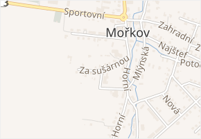 Za sušárnou v obci Mořkov - mapa ulice