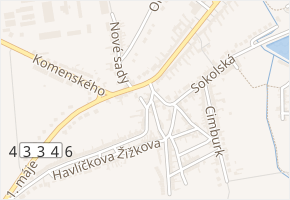 Krátká v obci Morkovice-Slížany - mapa ulice