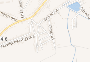Legionářská v obci Morkovice-Slížany - mapa ulice