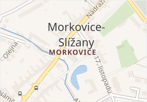 Morkovice v obci Morkovice-Slížany - mapa části obce