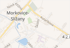 Školní v obci Morkovice-Slížany - mapa ulice
