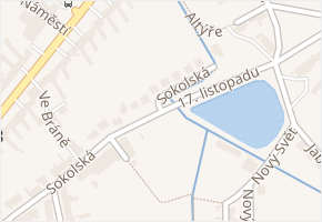 Sokolská v obci Morkovice-Slížany - mapa ulice