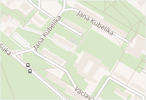 Jana Kubelíka v obci Most - mapa ulice