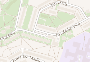 Josefa Ševčíka v obci Most - mapa ulice