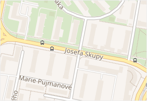 Josefa Skupy v obci Most - mapa ulice