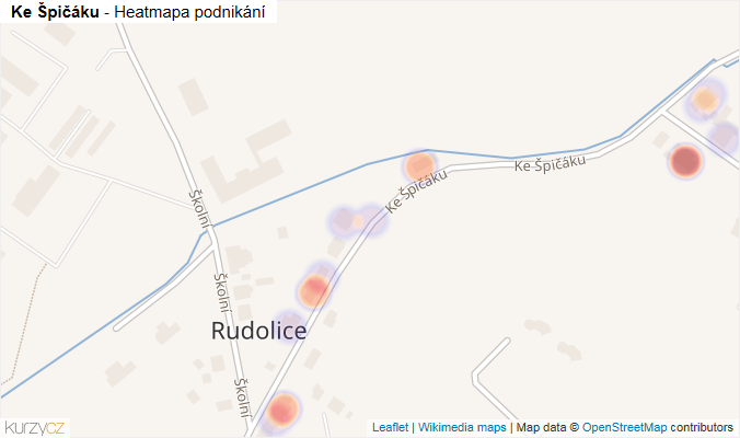 Mapa Ke Špičáku - Firmy v ulici.