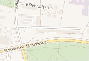 Moskevská v obci Most - mapa ulice