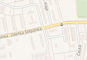 Zdeňka Štěpánka v obci Most - mapa ulice