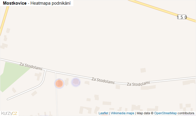 Mapa Mostkovice - Firmy v obci.